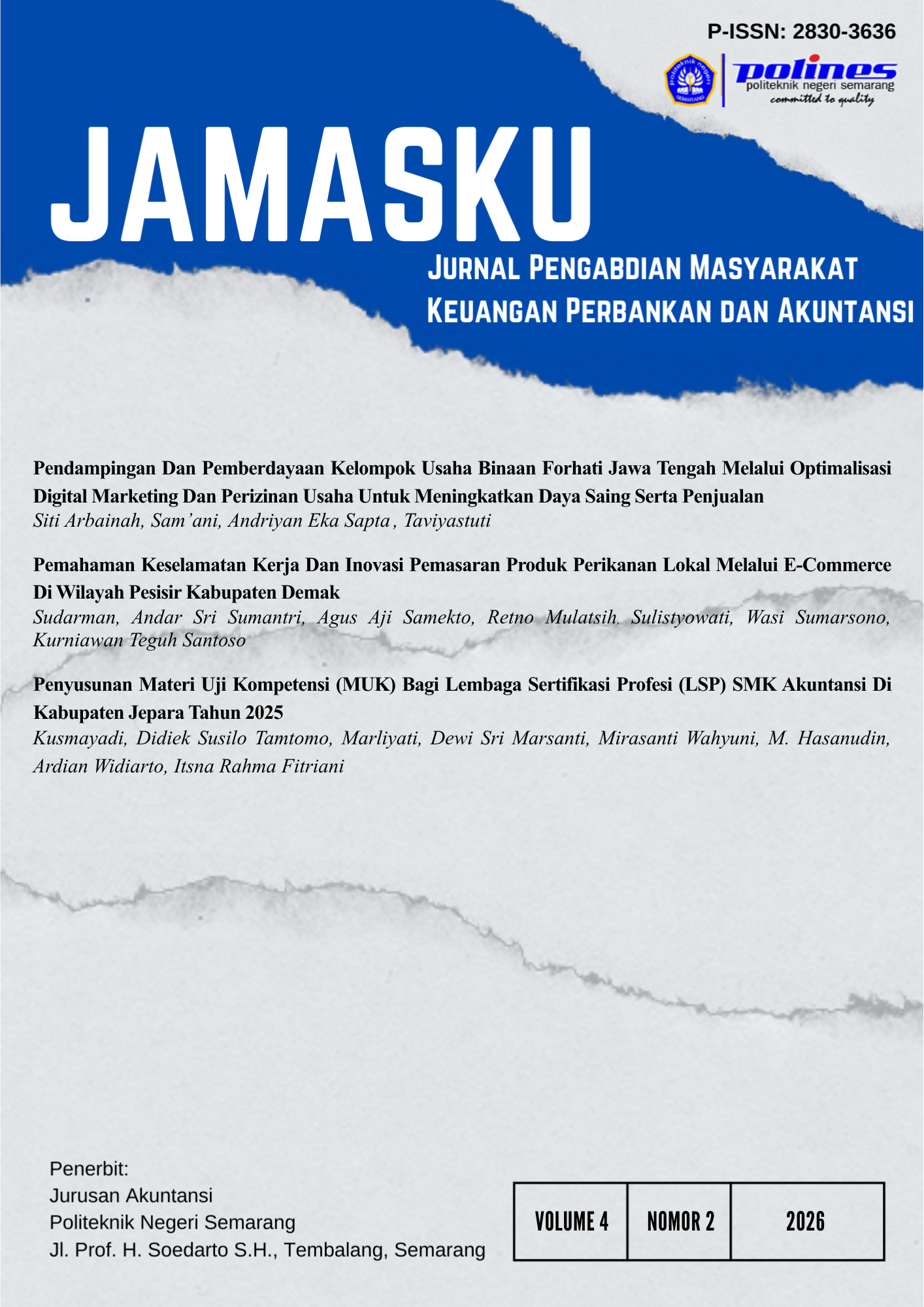 					View Vol. 4 No. 2 (2026): Jamasku
				
